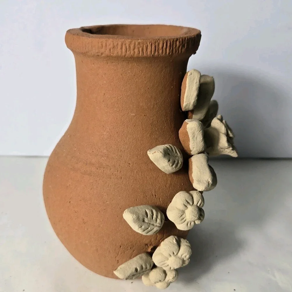 7 Inch Mini Tabletop Terracotta Chimney Mexican Art Handmade